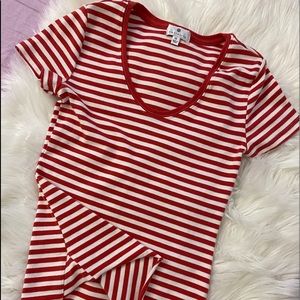 Like New Socialite Red & White Strip XS